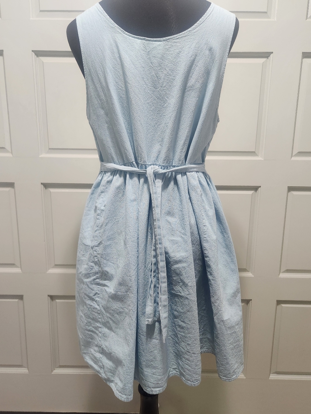Vintage Winnie The Pooh Emboidered Denim Look Jumper Dress Women Small/Medium - Picture 2 of 16